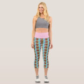 Blume Bouquet Capri Leggings (Vorderseite)