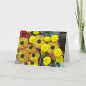 Blume Bouquet Dankeskarte (Vorderseite)