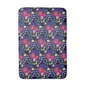 Blume Bouquet Dark Blue Badematte (Vorderseite Vertikal)