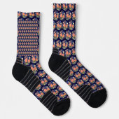 Blume Bouquet Dark Blue Socks Socken (Rechts)