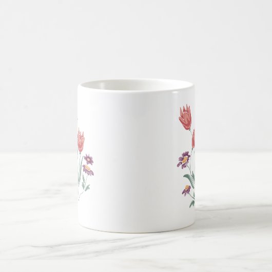 Blume Bouquet Delikate Blumenarrangements Kaffeetasse (Mittel)