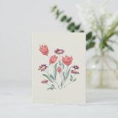 Blume Bouquet Delikate Blumenarrangements Postkarte (Stehend Vorderseite)