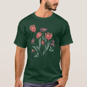 Blume Bouquet Delikate Blumenarrangements T-Shirt (Vorderseite)