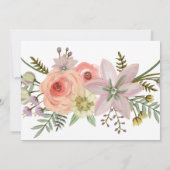 Blume Bouquet | Einladung zur Hochzeit (Rückseite)