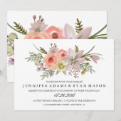 Blume Bouquet | Einladung zur Hochzeit (Vorne/Hinten)