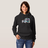 Blume Bouquet farbenfroh und lebhaft. Hoodie (Vorne ganz)