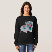 Blume Bouquet farbenfroh und lebhaft. Sweatshirt (Vorne ganz)