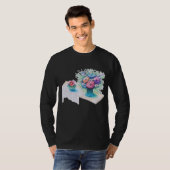 Blume Bouquet farbenfroh und lebhaft. T-Shirt (Vorne ganz)
