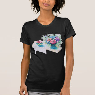 Blume Bouquet farbenfroh und lebhaft. T-Shirt