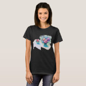 Blume Bouquet farbenfroh und lebhaft. T-Shirt (Vorne ganz)