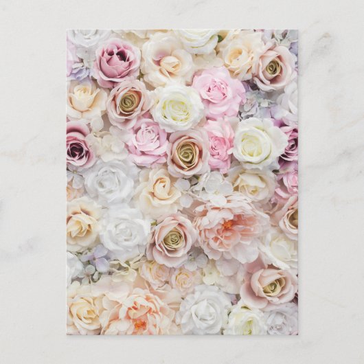 Blume Bouquet Feiertagspostkarte (Vorderseite)