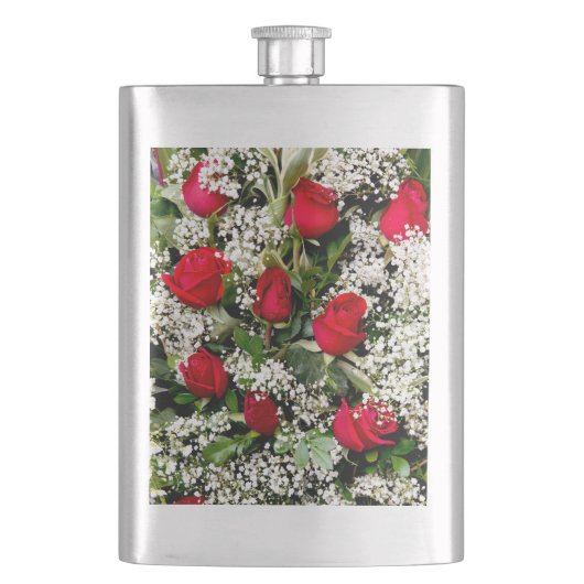 Blume Bouquet Flachmann (Vorderseite)