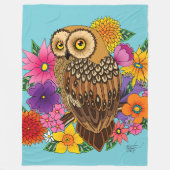 Blume Bouquet Fleecedecke (Vorderseite)
