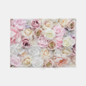 Blume Bouquet Fleecedecke (Vorderseite (Horizontal))