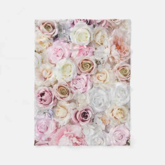 Blume Bouquet Fleecedecke (Vorderseite)