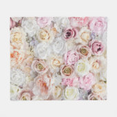 Blume Bouquet Fleecedecke (Vorderseite (Horizontal))