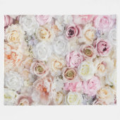 Blume Bouquet Fleecedecke (Vorderseite (Horizontal))