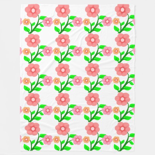 BLUME BOUQUET FLEECEDECKE (Vorderseite)