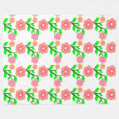 BLUME BOUQUET FLEECEDECKE (Vorderseite (Horizontal))