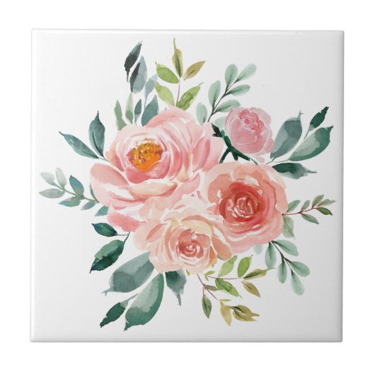 Blume Bouquet Fliese (Vorderseite)