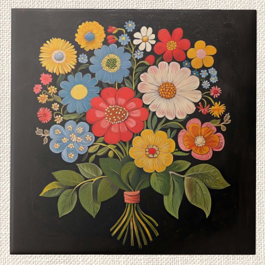 Blume Bouquet Fliese