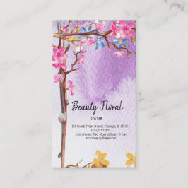 Blume Bouquet Florist Visitenkarte