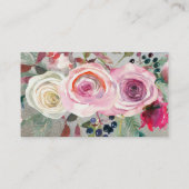 Blume Bouquet Florist Visitenkarte (Rückseite)