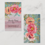 Blume Bouquet Florist Visitenkarte (Vorne/Hinten)