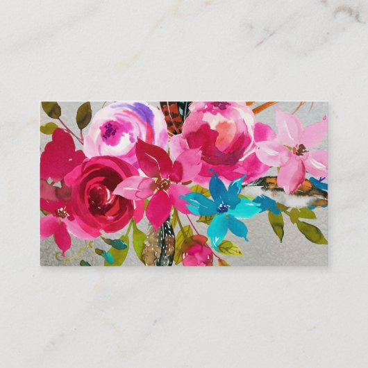 Blume Bouquet Florist Visitenkarte (Rückseite)