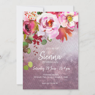 Blume-Bouquet für jede Anlässe Einladung