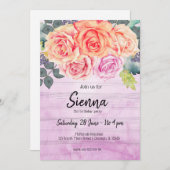 Blume-Bouquet für jede Anlässe Einladung (Vorne/Hinten)