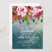 Blume-Bouquet für jede Anlässe Einladung (Vorne/Hinten)