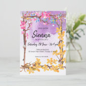 Blume-Bouquet für jede Anlässe Einladung (Stehend Vorderseite)