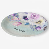 Blume-Bouquet für jede Anlässe Pappteller (Schrägansicht)