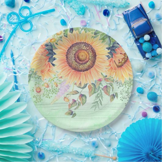 Blume-Bouquet für jede Anlässe Pappteller (Party)