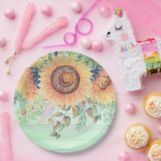 Blume-Bouquet für jede Anlässe Pappteller (Party)
