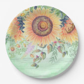 Blume-Bouquet für jede Anlässe Pappteller (Vorderseite)