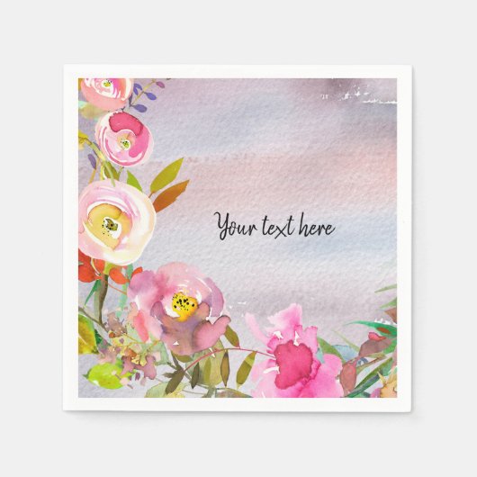 Blume-Bouquet für jede Anlässe Serviette (Vorderseite)