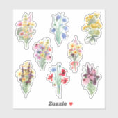Blume Bouquet Garden Themenwelt Aufkleber (Blatt)