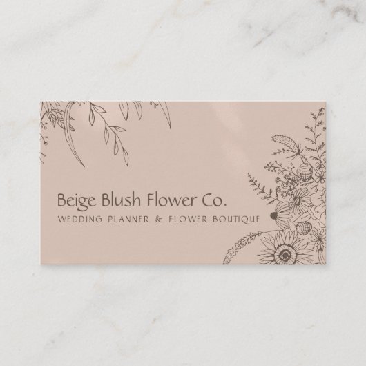 Blume Bouquet Garden Visitenkarte (Vorderseite)