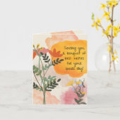 Blume Bouquet Geburtstagskarte Karte (Gelbe Blume)