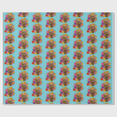 Blume Bouquet Geschenkpapier (Flach)