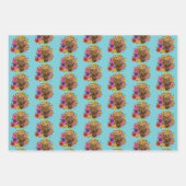 Blume Bouquet Geschenkpapier Set (Vorderseite 2)