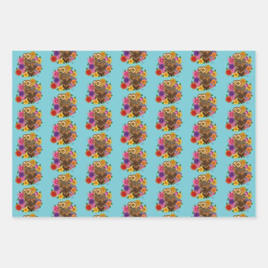 Blume Bouquet Geschenkpapier Set (Vorderseite 2)