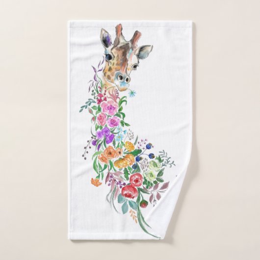 Blume Bouquet Giraffe Badetücher Badhandtuch Set (Handtuch)