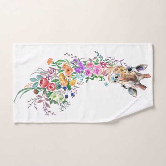 Blume Bouquet Giraffe Badetücher Badhandtuch Set (Handtuch)