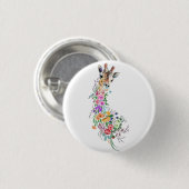 Blume Bouquet Giraffe Button (Vorne & Hinten)
