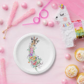 Blume Bouquet Giraffe Paper Teller (Party)