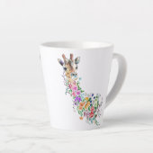 Blume Bouquet Giraffe Tasse (Rechte Ecke)