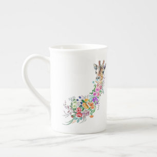 Blume Bouquet Giraffe Tasse